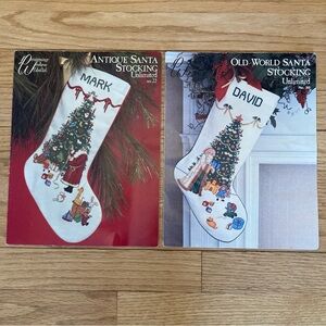 Christmas Stocking Cross Stitch Patterns - Set of 2